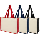 Shopper in iuta e canvas 320 g/m² Varai - 23L personalizzato con logo - Pubblienne