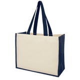 Shopper in iuta e canvas 320 g/m² Varai - 23L personalizzato con logo - Pubblienne
