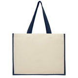 Shopper in iuta e canvas 320 g/m² Varai - 23L personalizzato con logo - Pubblienne
