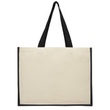 Shopper in iuta e canvas 320 g/m² Varai - 23L personalizzato con logo - Pubblienne