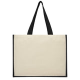 Shopper in iuta e canvas 320 g/m² Varai - 23L personalizzato con logo - Pubblienne