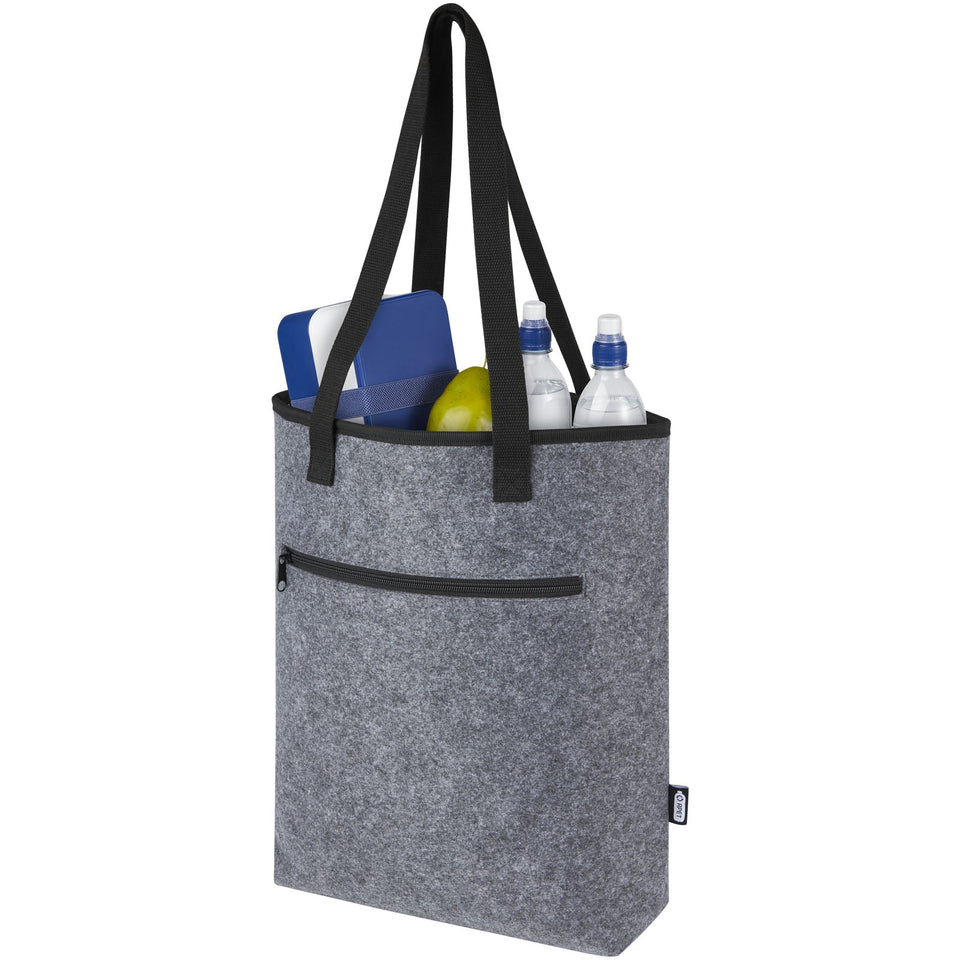 Tote bag termica in feltro riciclato certificato GRS Felta - 12L personalizzato con logo - Pubblienne