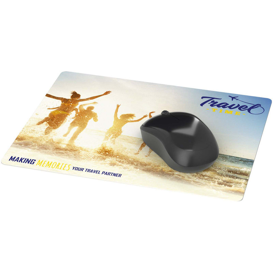 Tappetino per mouse Lumin con stampa a colori personalizzato con logo - Pubblienne