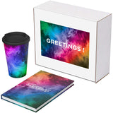 Set regalo Keswick, Taccuino Novella Brontë e bicchiere Americano personalizzato con logo - Pubblienne