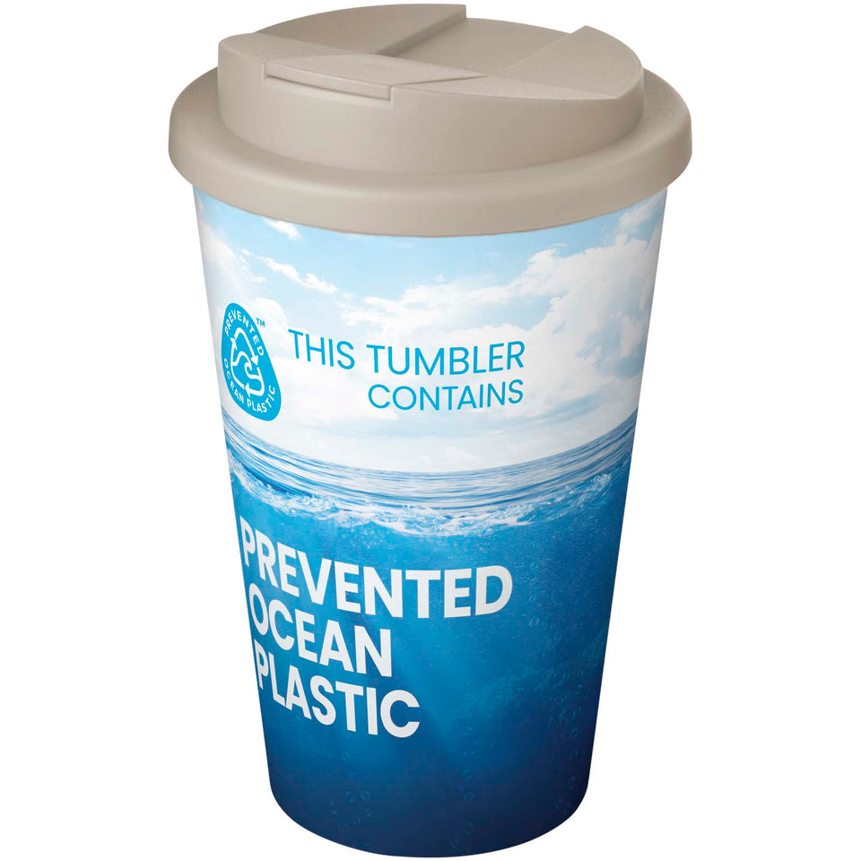 Bicchiere isolato Brite-Americano® POP da 350 ml con coperchio ermetico personalizzato con logo - Pubblienne