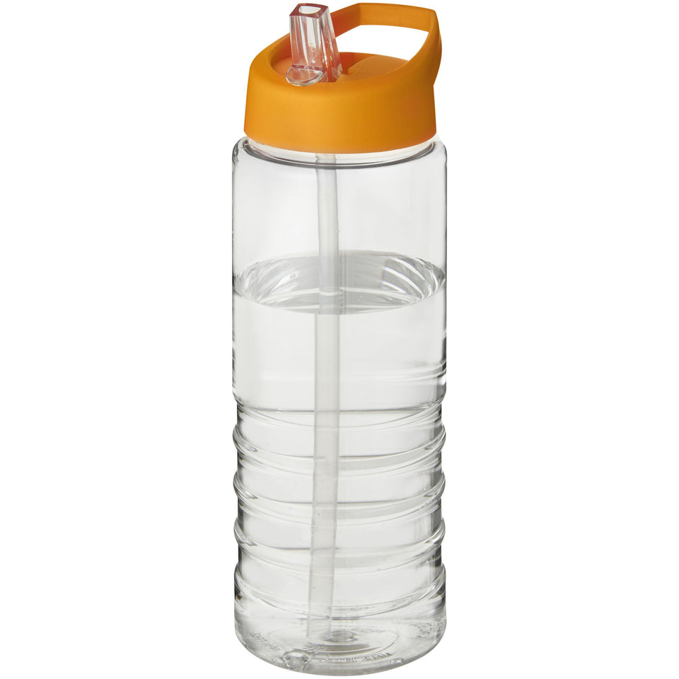 Borraccia sportiva H2O Active® Treble da 750 ml con coperchio con beccuccio personalizzato con logo - Pubblienne