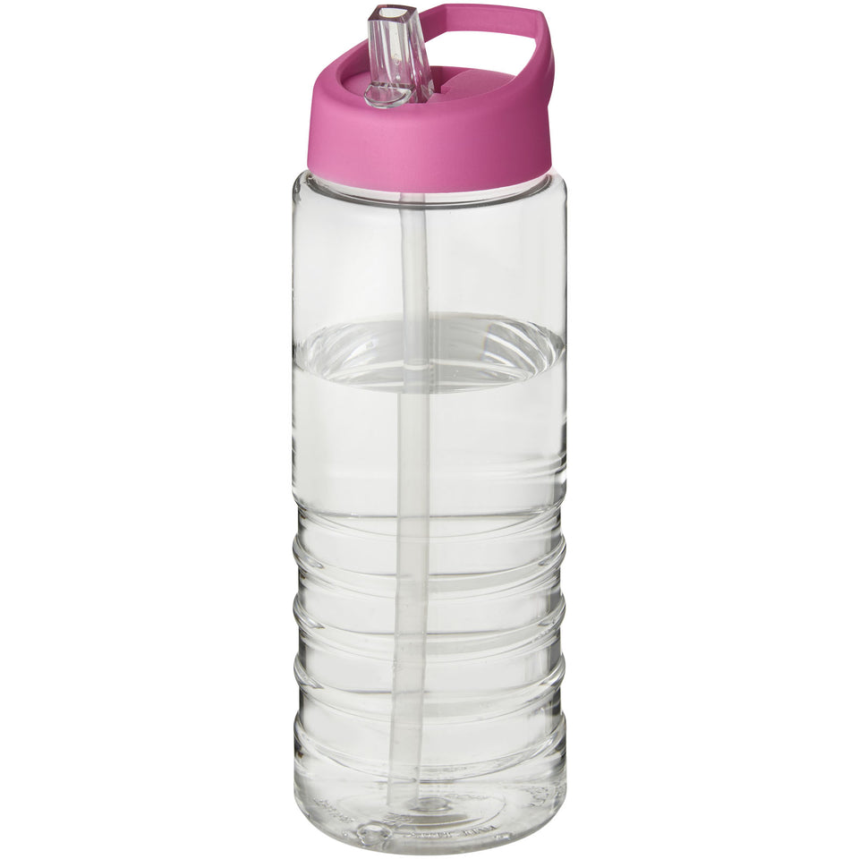 Borraccia sportiva H2O Active® Treble da 750 ml con coperchio con beccuccio personalizzato con logo - Pubblienne