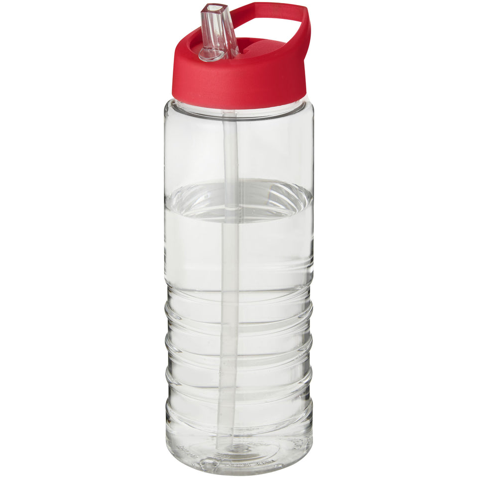 Borraccia sportiva H2O Active® Treble da 750 ml con coperchio con beccuccio personalizzato con logo - Pubblienne