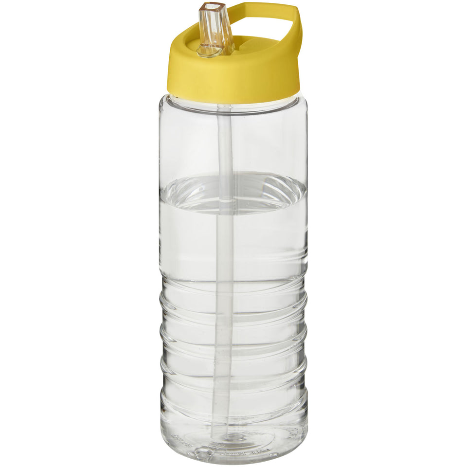 Borraccia sportiva H2O Active® Treble da 750 ml con coperchio con beccuccio personalizzato con logo - Pubblienne