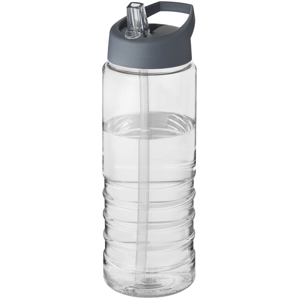Borraccia sportiva H2O Active® Treble da 750 ml con coperchio con beccuccio personalizzato con logo - Pubblienne