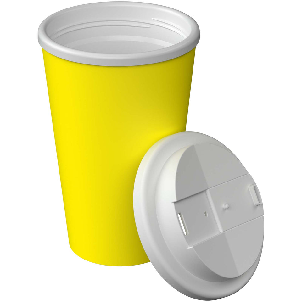 Bicchiere termico Americano® Infiniti da 350 ml con coperchio ermetico personalizzato con logo - Pubblienne