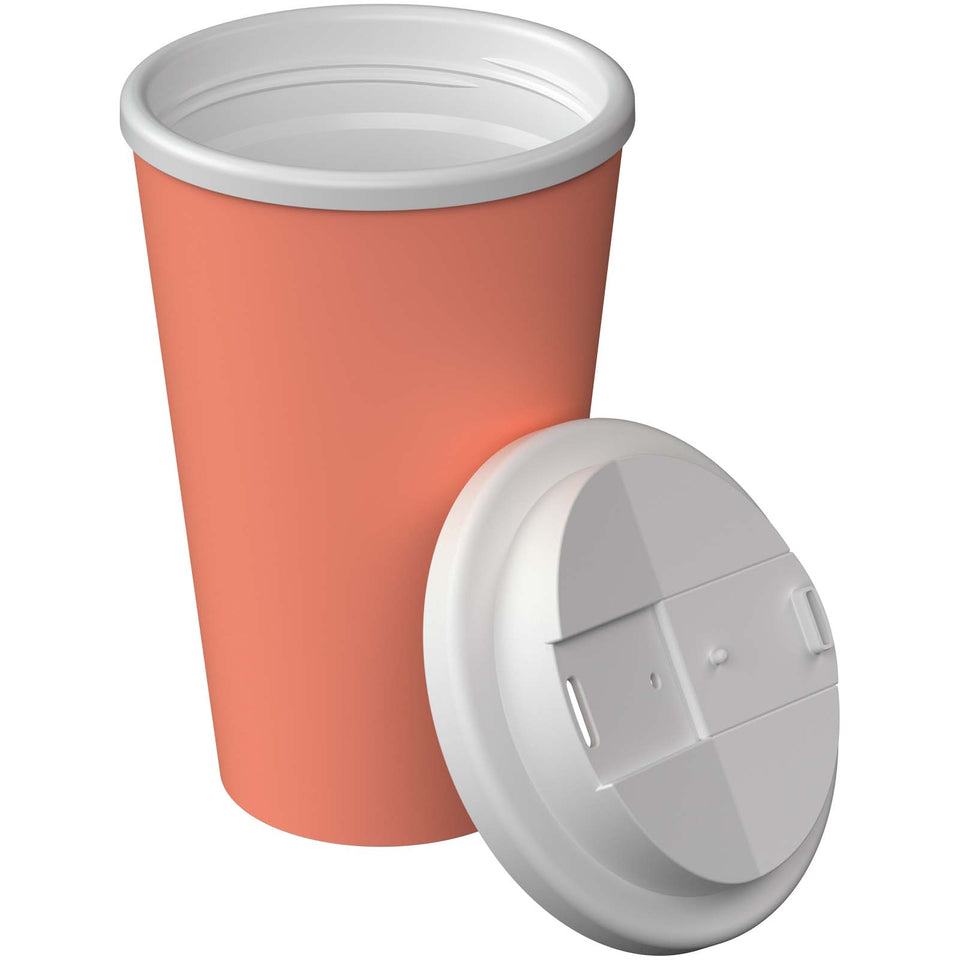 Bicchiere termico Americano® Infiniti da 350 ml con coperchio ermetico personalizzato con logo - Pubblienne