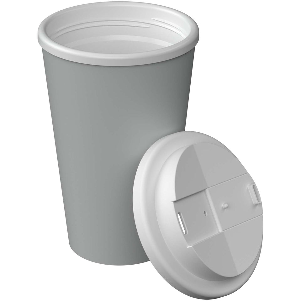 Bicchiere termico Americano® Infiniti da 350 ml con coperchio ermetico personalizzato con logo - Pubblienne