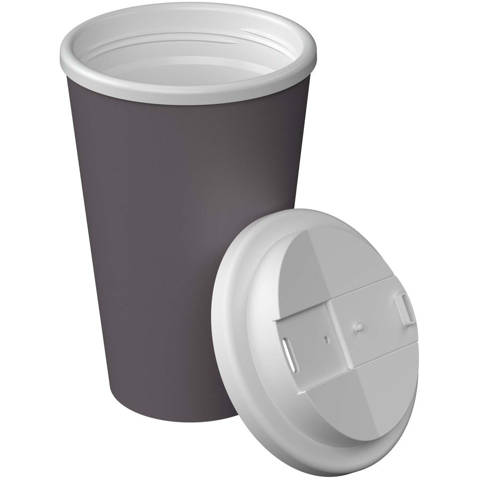 Bicchiere termico Americano® Infiniti da 350 ml con coperchio ermetico personalizzato con logo - Pubblienne