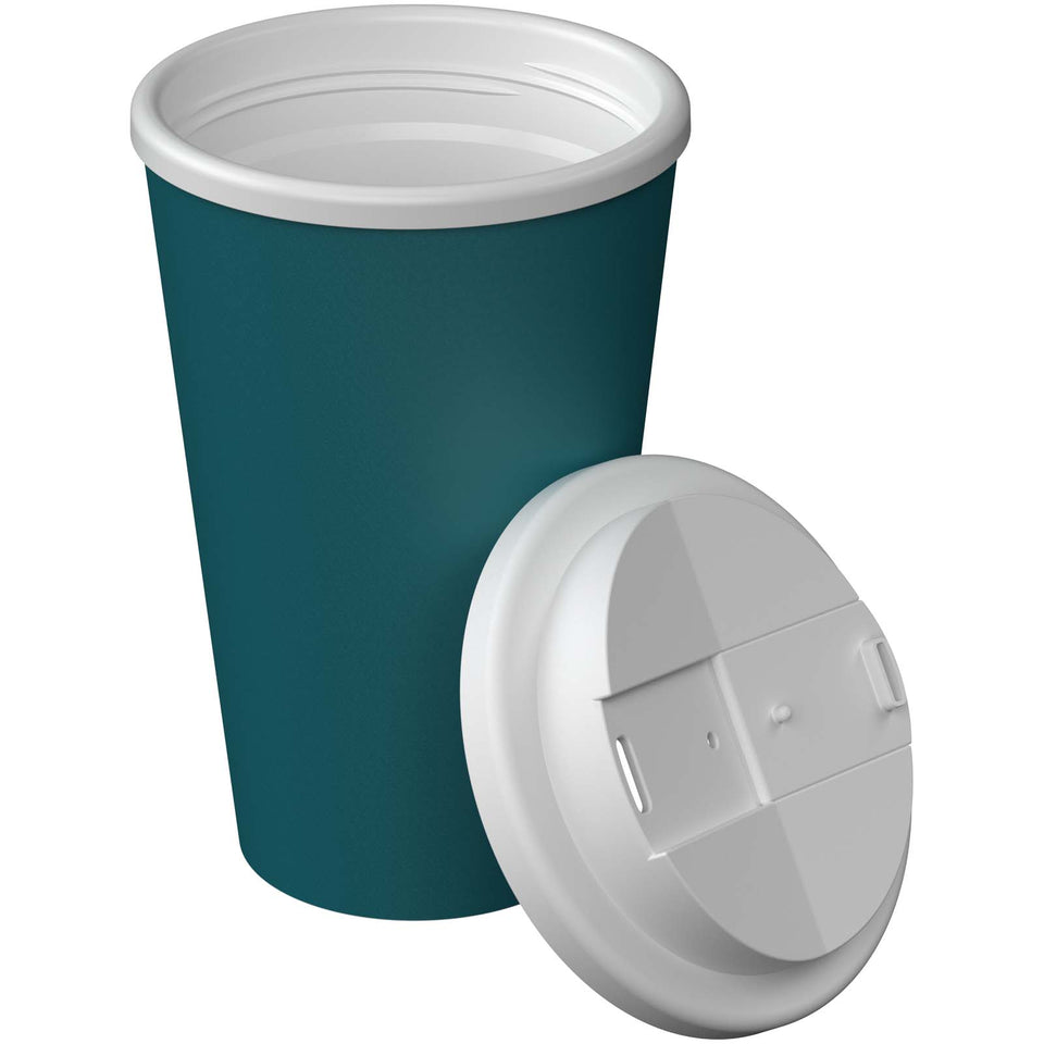 Bicchiere termico Americano® Infiniti da 350 ml con coperchio ermetico personalizzato con logo - Pubblienne