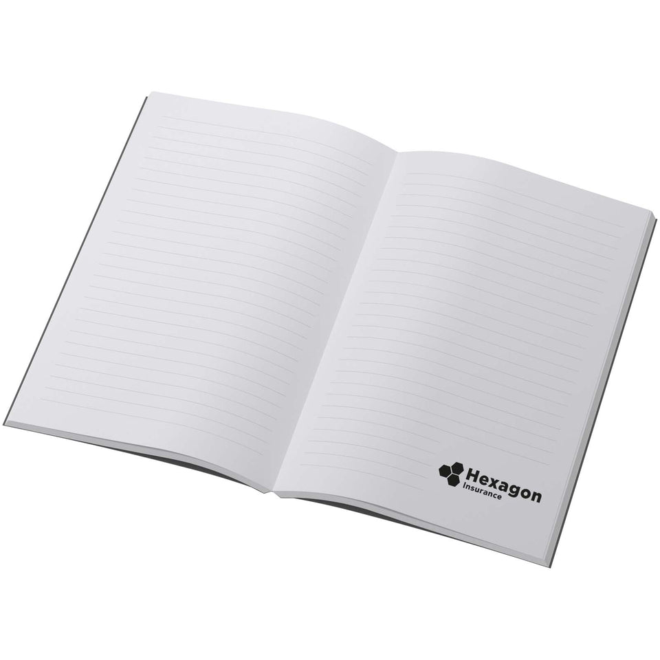 Taccuino Scribe Plus A5 con copertina morbida in carta riciclata personalizzato con logo - Pubblienne