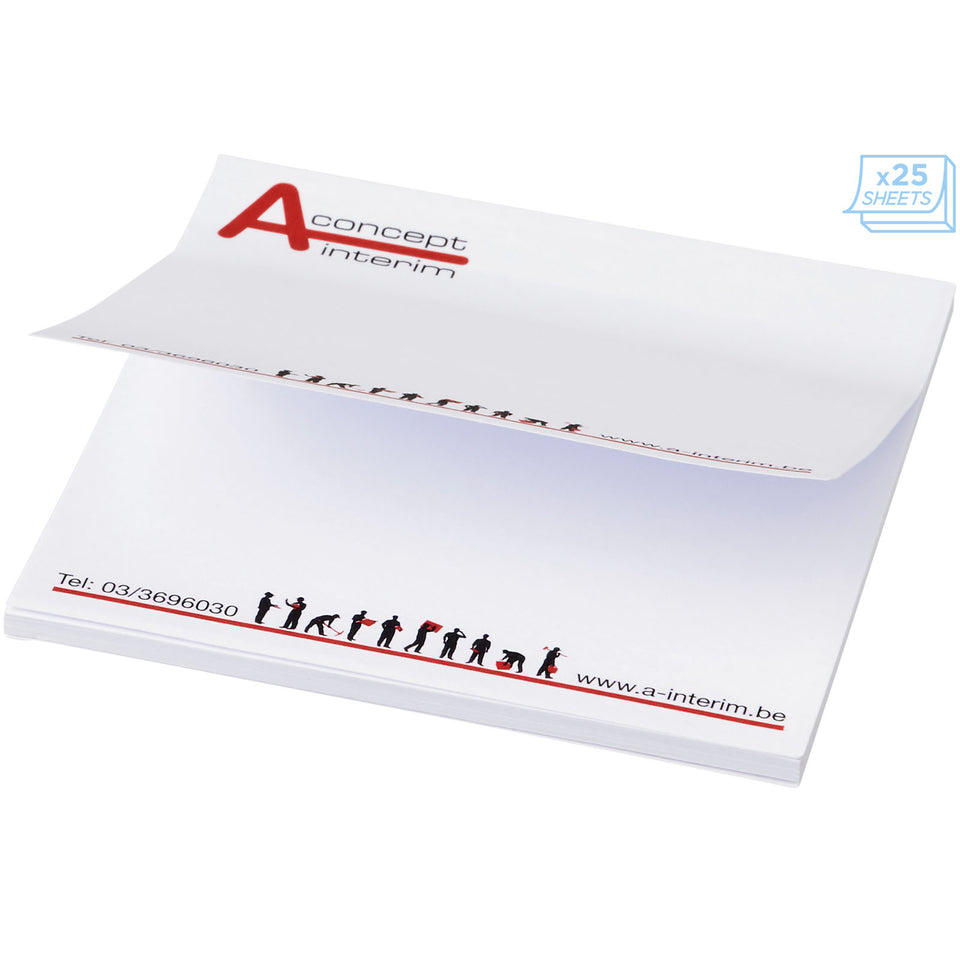 Foglietti adesivi Sticky-Mate® quadrati 75x75mm personalizzato con logo - Pubblienne