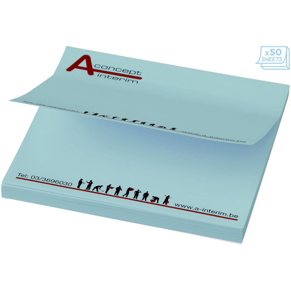 Foglietti adesivi Sticky-Mate® quadrati 75x75mm personalizzato con logo - Pubblienne