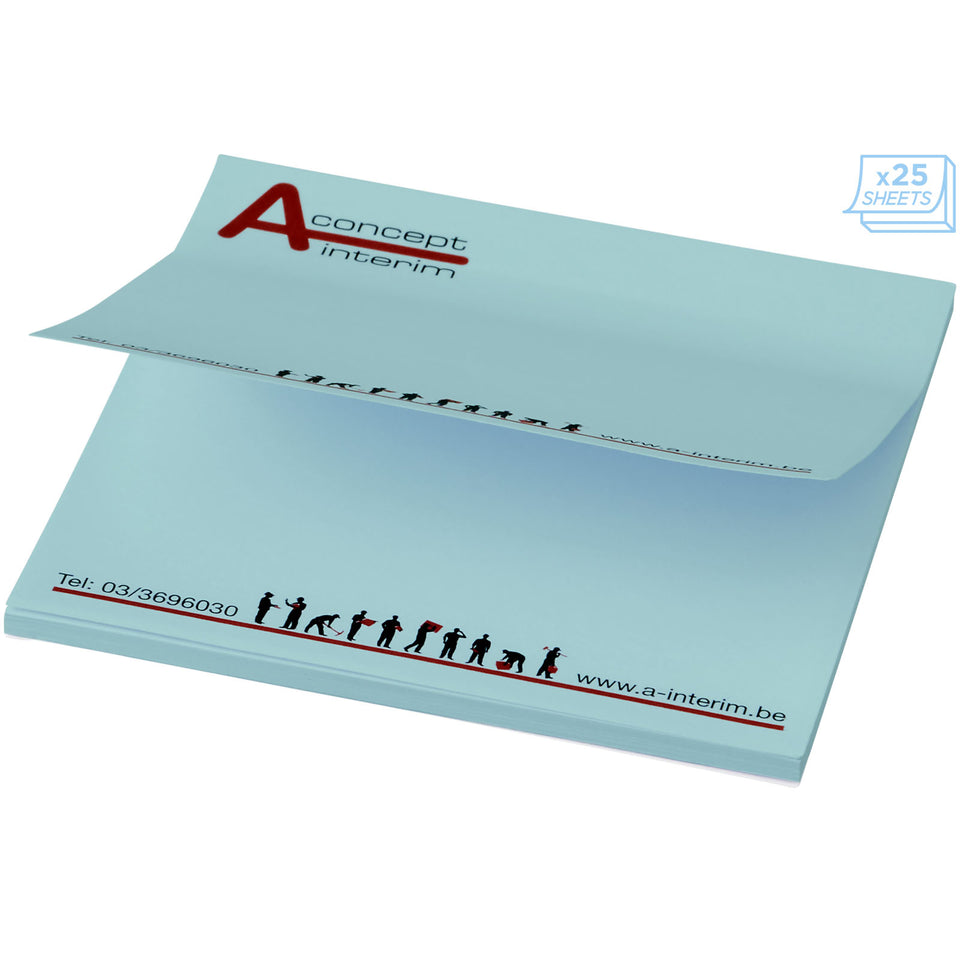 Foglietti adesivi Sticky-Mate® quadrati 75x75mm personalizzato con logo - Pubblienne