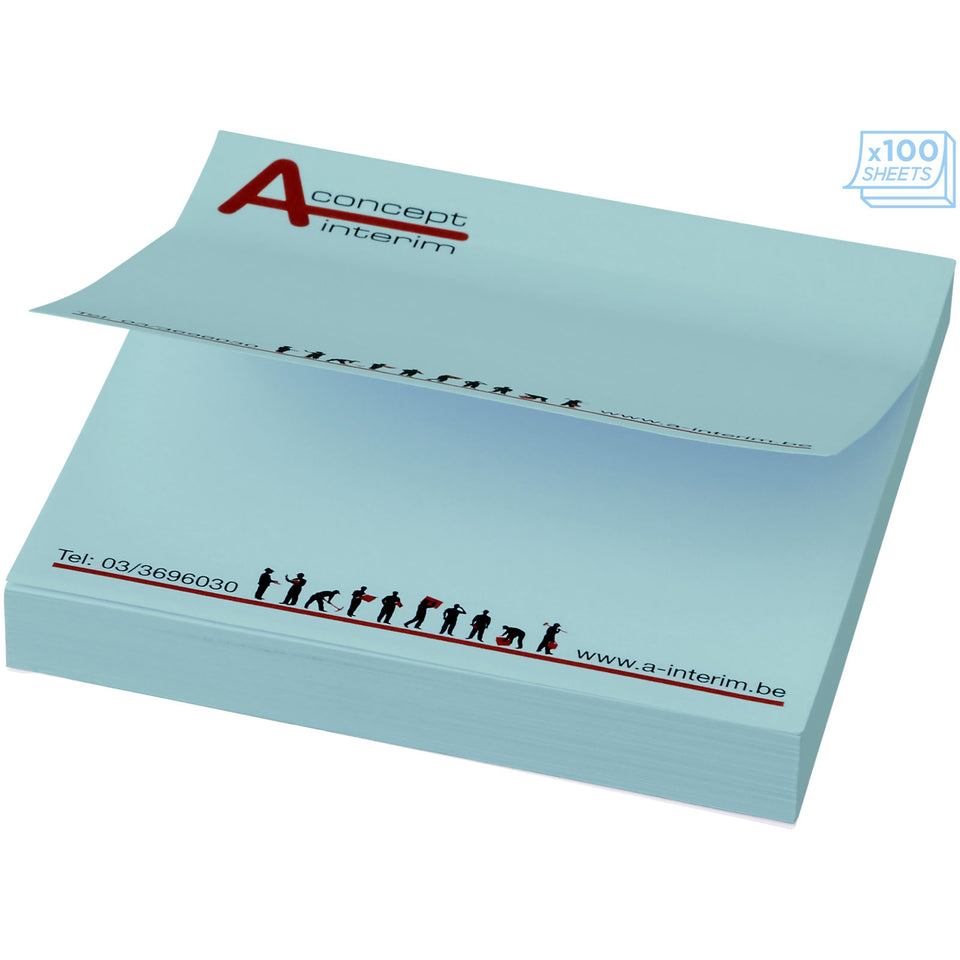 Foglietti adesivi Sticky-Mate® quadrati 75x75mm personalizzato con logo - Pubblienne