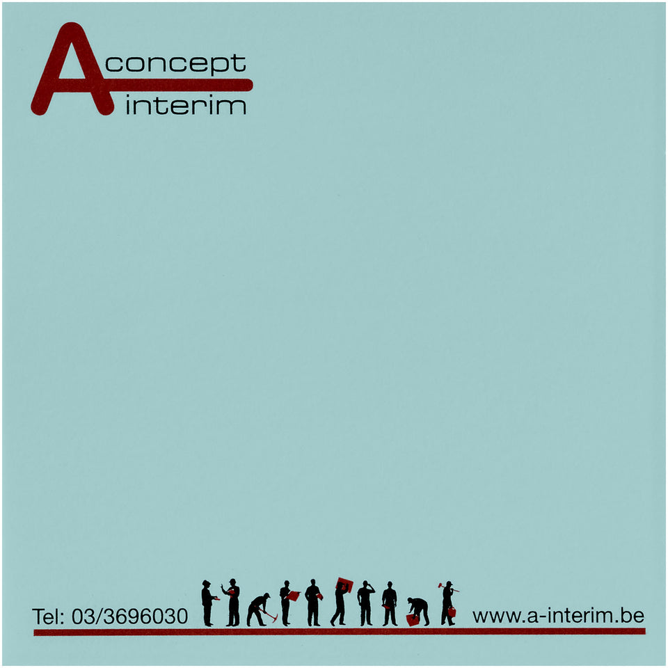 Foglietti adesivi Sticky-Mate® quadrati 75x75mm personalizzato con logo - Pubblienne