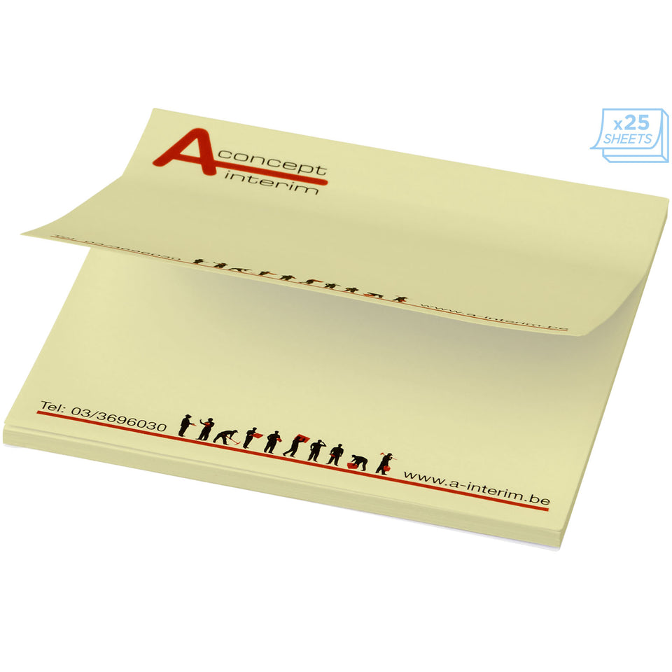 Foglietti adesivi Sticky-Mate® quadrati 75x75mm personalizzato con logo - Pubblienne