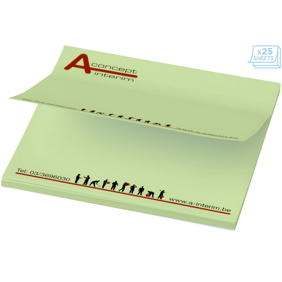 Foglietti adesivi Sticky-Mate® quadrati 75x75mm personalizzato con logo - Pubblienne