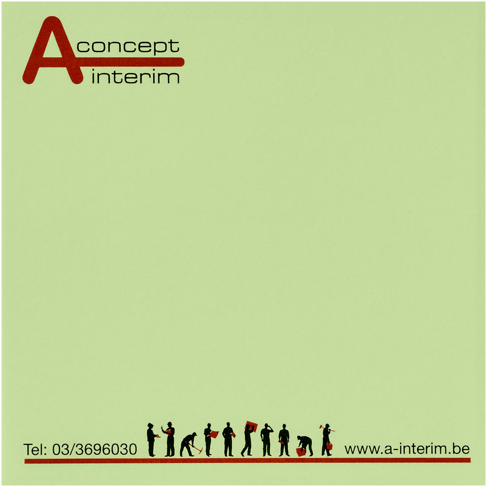 Foglietti adesivi Sticky-Mate® quadrati 75x75mm personalizzato con logo - Pubblienne