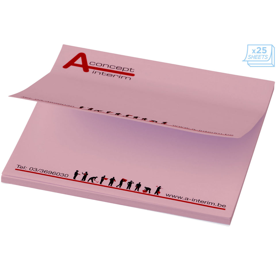 Foglietti adesivi Sticky-Mate® quadrati 75x75mm personalizzato con logo - Pubblienne