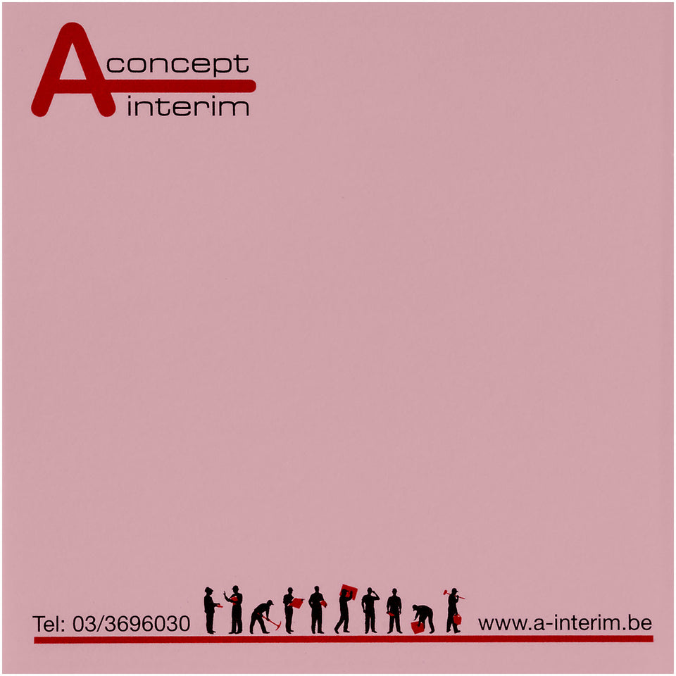 Foglietti adesivi Sticky-Mate® quadrati 75x75mm personalizzato con logo - Pubblienne