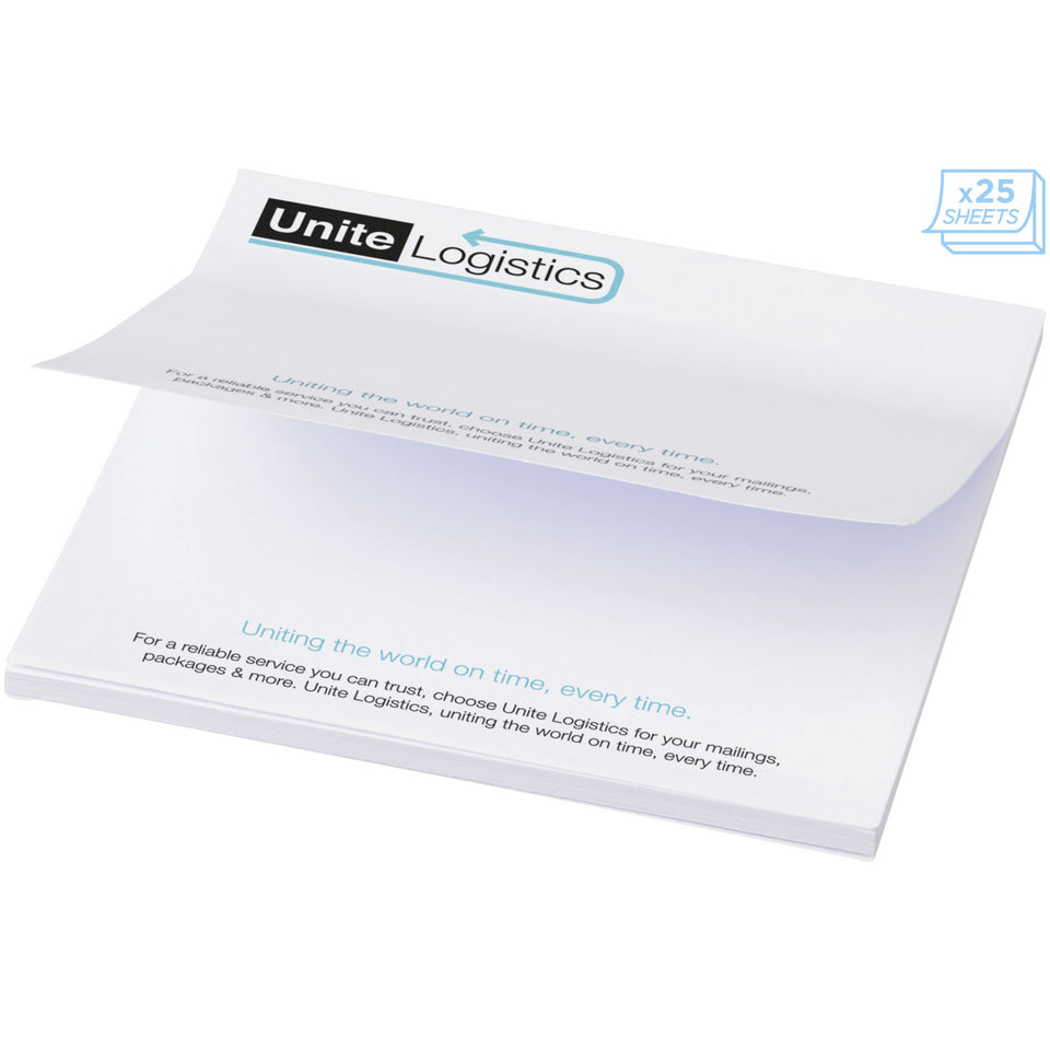 Foglietti adesivi Sticky-Mate® quadrati 100x100mm personalizzato con logo - Pubblienne