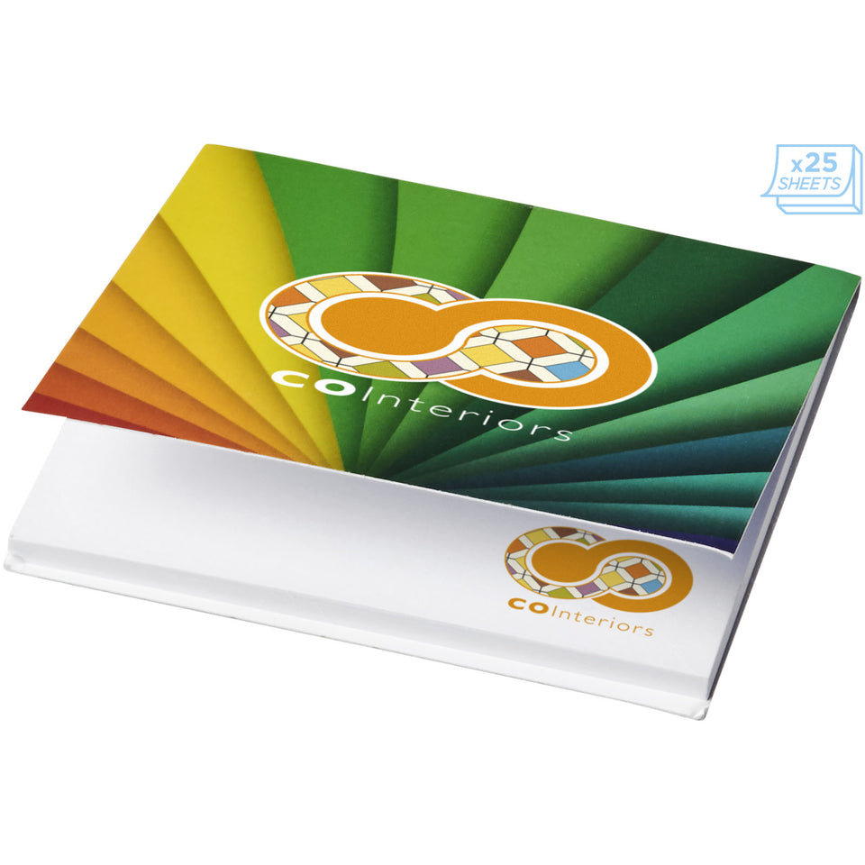 Foglietti adesivi Sticky-Mate® con copertina morbida 75x75mm personalizzato con logo - Pubblienne