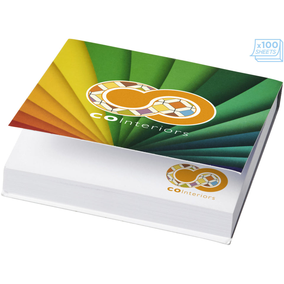 Foglietti adesivi Sticky-Mate® con copertina morbida 75x75mm personalizzato con logo - Pubblienne