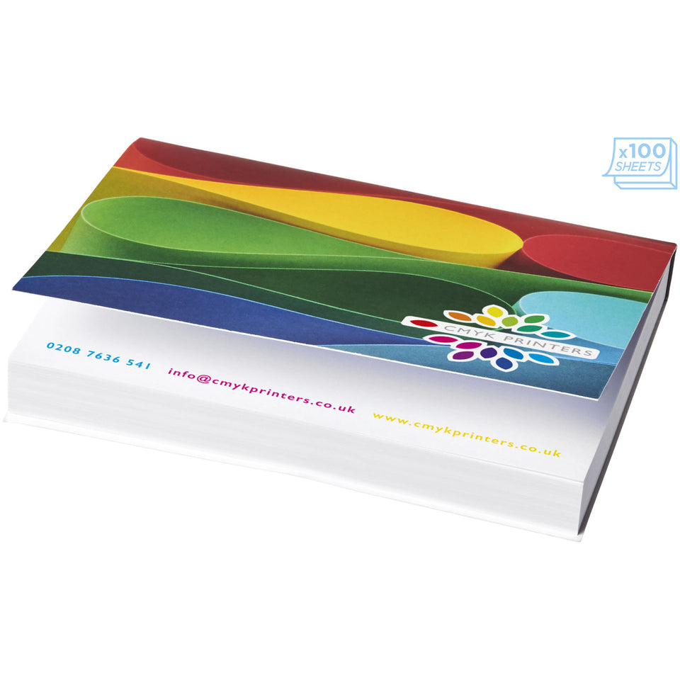 Foglietti adesivi Sticky-Mate® con copertina morbida A7 100x75mm personalizzato con logo - Pubblienne