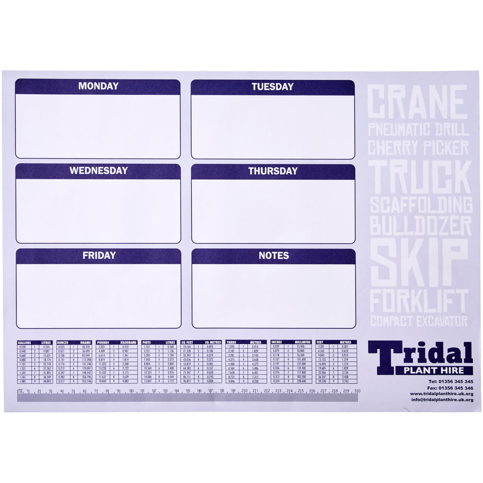 Block notes A2 Desk-Mate® personalizzato con logo - Pubblienne