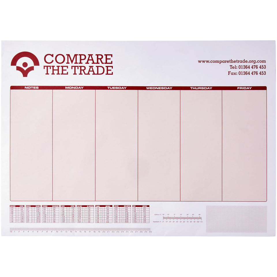 Block notes A3 Desk-Mate® personalizzato con logo - Pubblienne