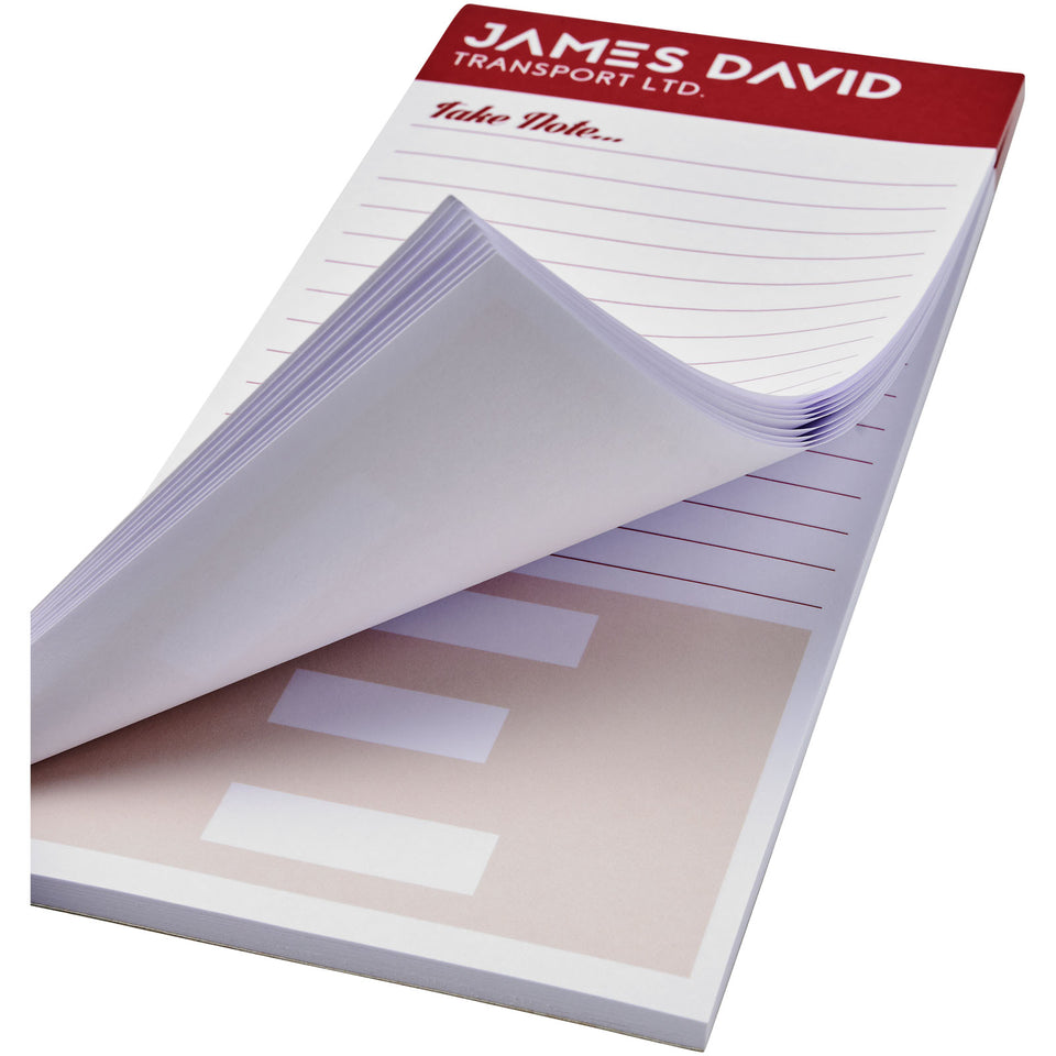 Desk-Mate®, blocco note di formato 1/3 di A4 personalizzato con logo - Pubblienne