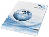 Block notes A4 Desk-Mate® con copertina avvolgente personalizzato con logo - Pubblienne