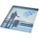 Notebook A5 spiralato Desk-Mate® con copertina in PP personalizzato con logo - Pubblienne