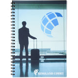 Notebook A5 spiralato Desk-Mate® con copertina in PP personalizzato con logo - Pubblienne