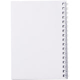 Notebook A6 spiralato Desk-Mate® con copertina in PP personalizzato con logo - Pubblienne