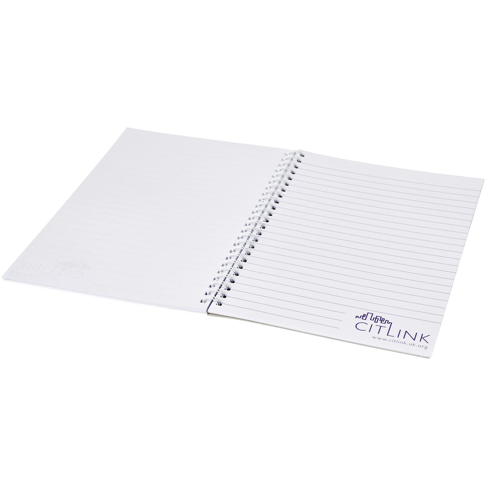 Notebook A4 spiralato Desk-Mate® personalizzato con logo - Pubblienne