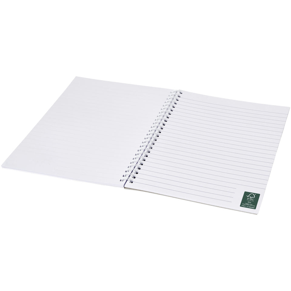 Notebook A5 spiralato Desk-Mate® personalizzato con logo - Pubblienne