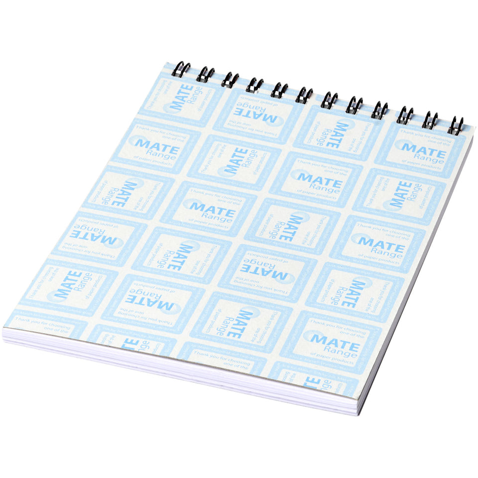 Notebook A6 spiralato Desk-Mate® personalizzato con logo - Pubblienne
