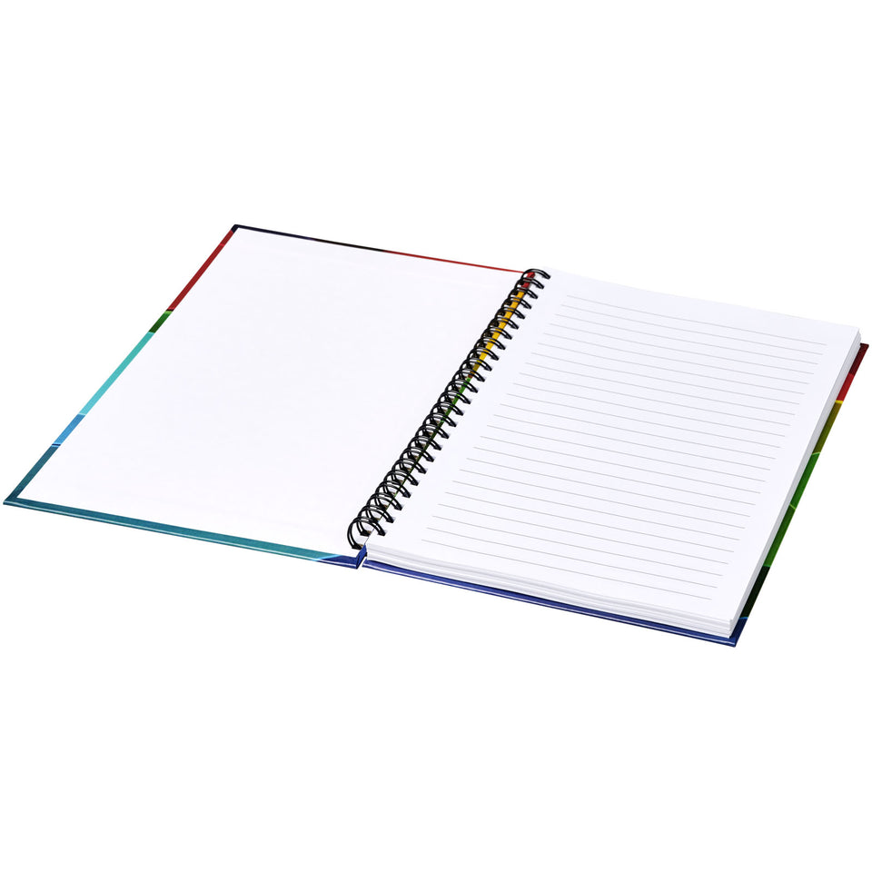 Notebook Wire-o formato A5 e copertina rigida personalizzato con logo - Pubblienne