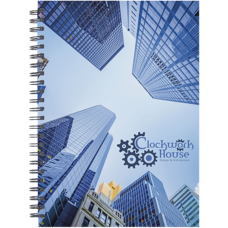 Notebook Wire-o formato A5 e copertina rigida personalizzato con logo - Pubblienne