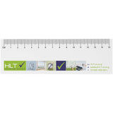 Foglietti adesivi in materiale riciclato con righello stampato da 15cm Sticky-Mate® personalizzato con logo - Pubblienne