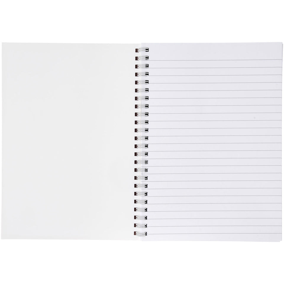 Notebook A4 Desk-Mate® con copertina sintetica personalizzato con logo - Pubblienne