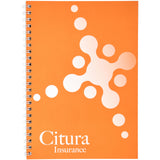 Notebook A4 Desk-Mate® con copertina sintetica personalizzato con logo - Pubblienne