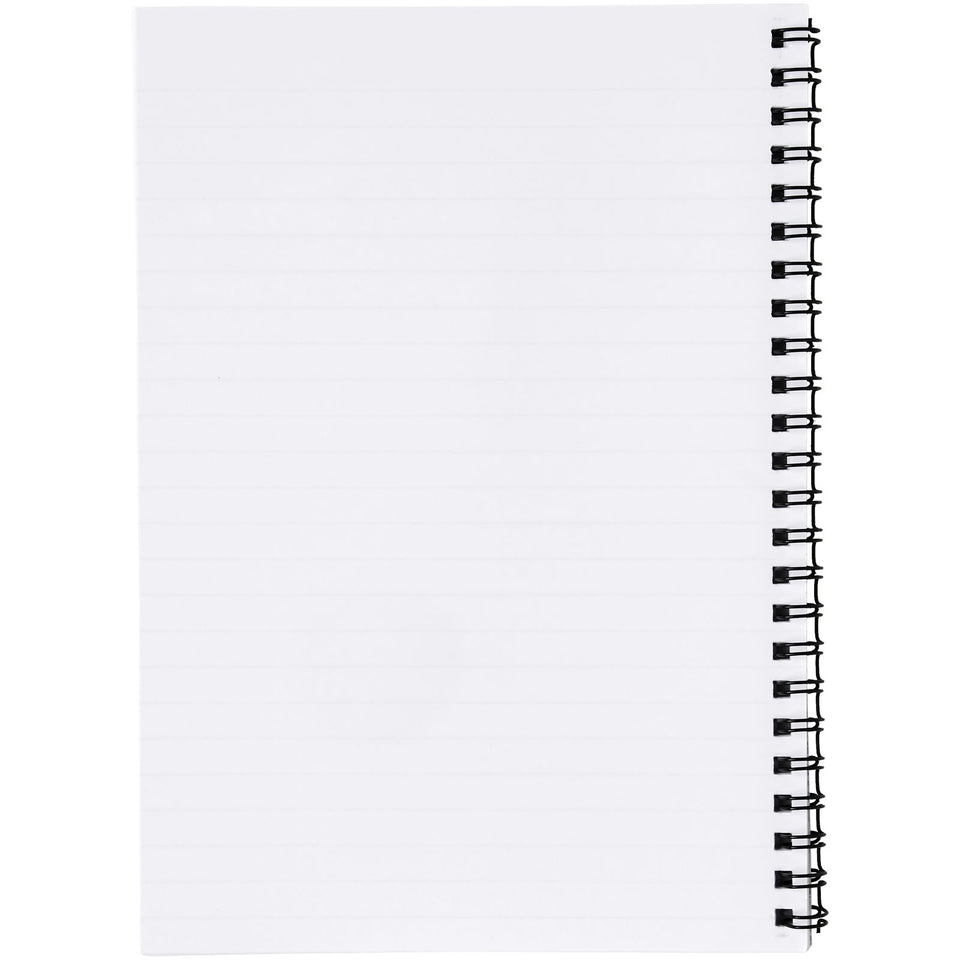 Notebook A4 Desk-Mate® con copertina sintetica personalizzato con logo - Pubblienne